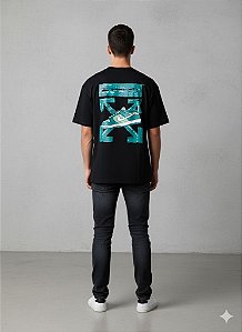 Camiseta Masculina Oversized Preta Estilo Streetwear