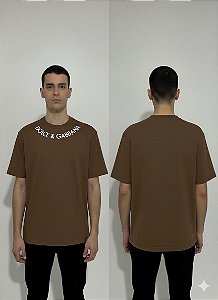 Camiseta Masculina Dolce & Gabbana Logo Oversized