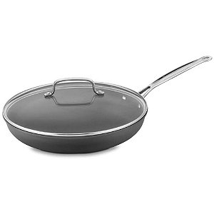 Frigideira Cuisinart Anodizada C/Tampa De Vidro 30Cm 622-30g