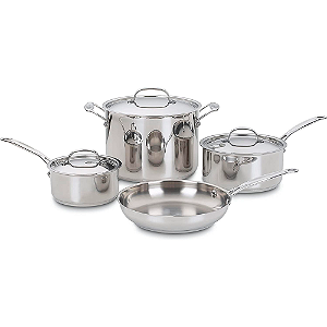 Panelas Cuisinart Aço Inox Chef'S Classic 7 Peças 77-7P1