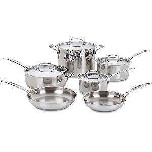 Panelas Cuisinart Aço Inox Chef'S Classic 10P  77-10P1