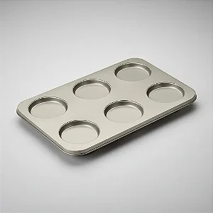 Forma Cupcake Cuisinart 6 Espaços Champanhe AMB-6MTPCH