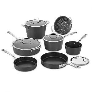 Conjunto Panelas Cuisinart Preto  Anodizado 11 Peças 62I-11