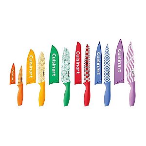 Conjunto Facas Cuisinart Colors Protetor Lamina 12 Pç