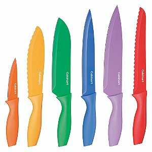 Conjunto Facas Cuisinart Colors Protetor Lamina 12 Pç