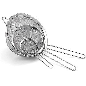 Conjunto De Peneira Inox Cuisinart 3 Peças Ctg-00-3Ms
