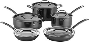 Conjunto De Panelas Cuisinart Aço Inox Mica Shine 8p Mss-8