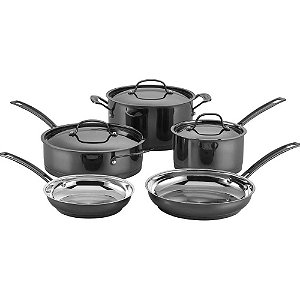 Conjunto De Panelas Cuisinart Aço Inox Mica Shine 8p MSS-8