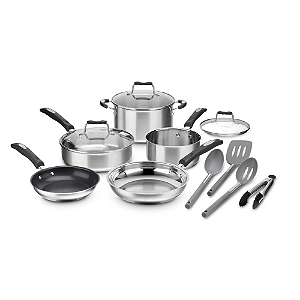 Conjunto De Panelas Cuisinart Aço Inox 12 Peças P87-12