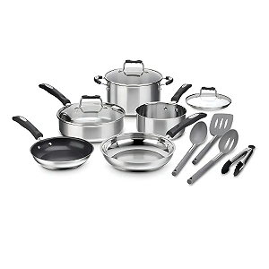 Conjunto De Panelas Cuisinart Aço Inox 12 Peças P87-12