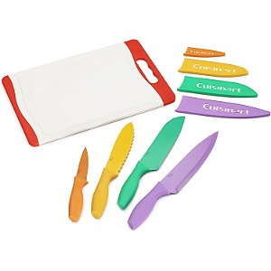Conjunto De Facas Cuisinart Com Tabua Collor Collection 9 Pç - C55CB-9PR