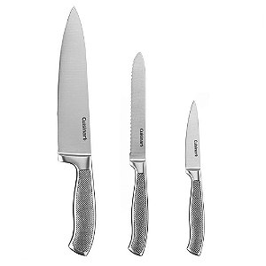 Conjunto De Facas Cuisinart Aço Inox Coleção Graphix 3 Peças