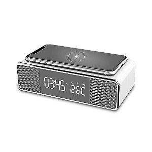 Carregador Sem Fio 4 em 1 Branco - Bright