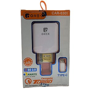 Carregador Tipo-c Onex car-6301