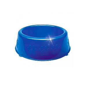 Comedouro Perolizado Luxo Filhote Pet Injet 300 Ml - Azul