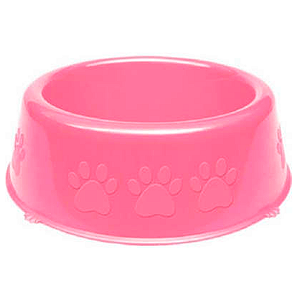 Comedouro Perolizado Luxo Pet Injet 600Ml - Rosa