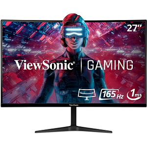 Monitor Curvo Gamer 1080P ViewSonic VX2718-P-MHD de 27 polegadas