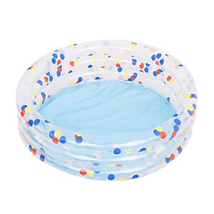 Piscina Infantil Alpaca 3 Anéis 100cmX30cm Transparente