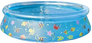 Piscina Inflável Jilong 1400L Animais Marinhos Azul 150x38cm
