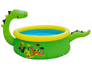 Piscina Infantil Inflável Jilong 1400L Redonda Dinossauro