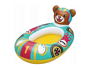 Boia Inflavel Barco Splash Buddy Urso Colorido