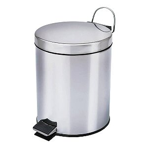 Lixeira 3 Litros Inox Pedal Higiênico