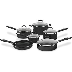 Conjunto Panelas Cuisinart Advantage Preto 11 Peças 55-11Bk