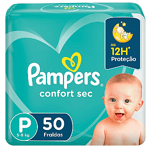 Pampers Confort Sec P — 50 Unidades
