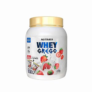 Whey Grego Sabor Morango com Chantilly 450G
