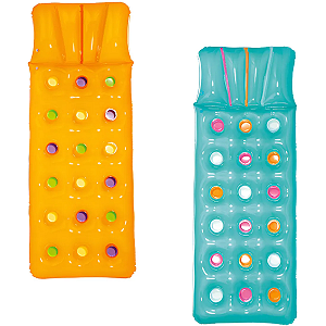 Colchão Inflável Bronzeador Copinhos Color 1,88x71cm - Cores Sortidas