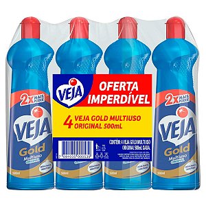 Limpador Veja Multiuso Original Pack 4x500ml