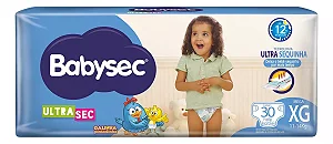 Fralda Babysec Galinha Pintadinha Ultrasec 30 unidades (XG)
