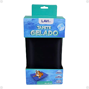 Tapete Gelado preto LaviPet Tamanho G