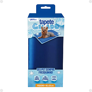 Tapete Gelado Azul LaviPet Tamanho P