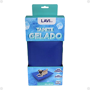 Tapete Gelado Azul LaviPet Tamanho M