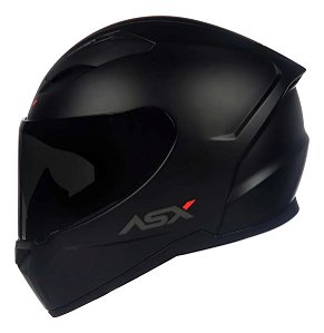 Capacete ASX City Solid Fosco Preto/Grafite – Tamanho 58/M