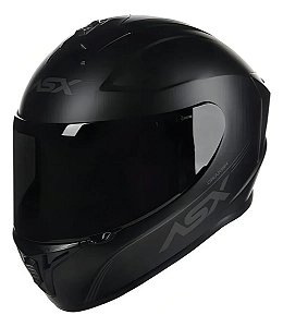 Capacete ASX Draken Solid Fosco Preto Tamanho 58/M