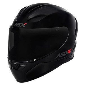 Capacete ASX City Solid Brilho Preto/Grafite Tamanho 60/L