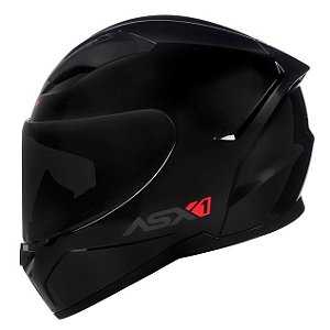 Capacete ASX City Solid Brilho Preto/Grafite Tamanho 58/M
