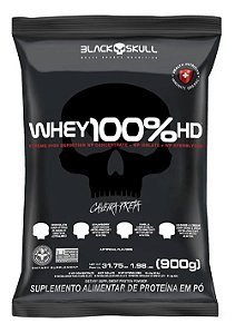 Whey Protein 100% HD Black Skull Refil 900g Chocolate