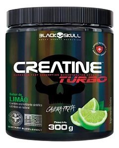 Creatina Turbo Black Skull 300g Limão