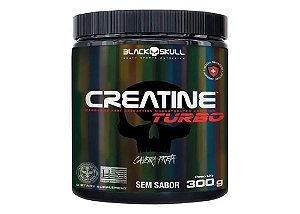 Creatina Turbo Black Skull 300g Sem sabor