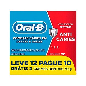Creme Dental Oral B 123 Leve 12 Pague 10 70g