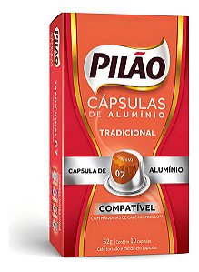 Pilão Cápsulas Espresso 7 52g, caixa com 10 unidades