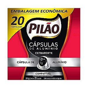 Cápsulas de Café Pilão Espresso 12 104g com 20 unidades