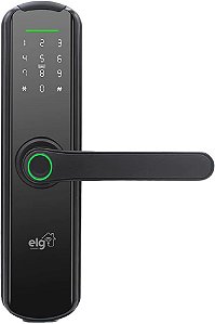 Fechadura Digital Inteligente ELG SHFB700 – Wi-Fi, Biométrica e Multifuncional – Preta