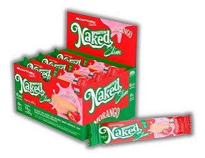 Naked Protein Slim Morango 25g – Caixa com 12 Unidades