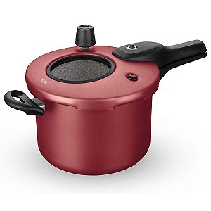 Panela de Pressão MTA Visor Superior 4,5L – Cereja