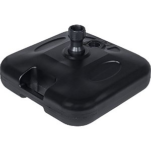 Base Plástica Para Guarda-sol e Ombrellone 18 Kg Quadrada Preta Bel