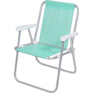 Cadeira Mormaii Alta Lazy Alumínio Sannet Verde